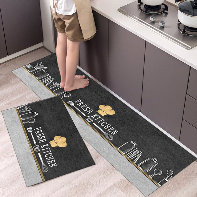 Tableware Pattern Floor Mat